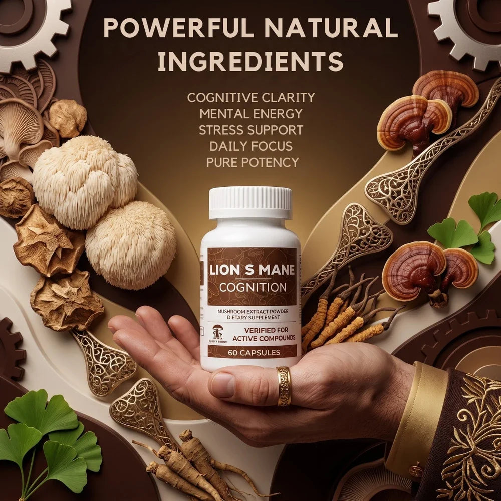 Lion's Mane Cognition Mushroom Extract Capsules
