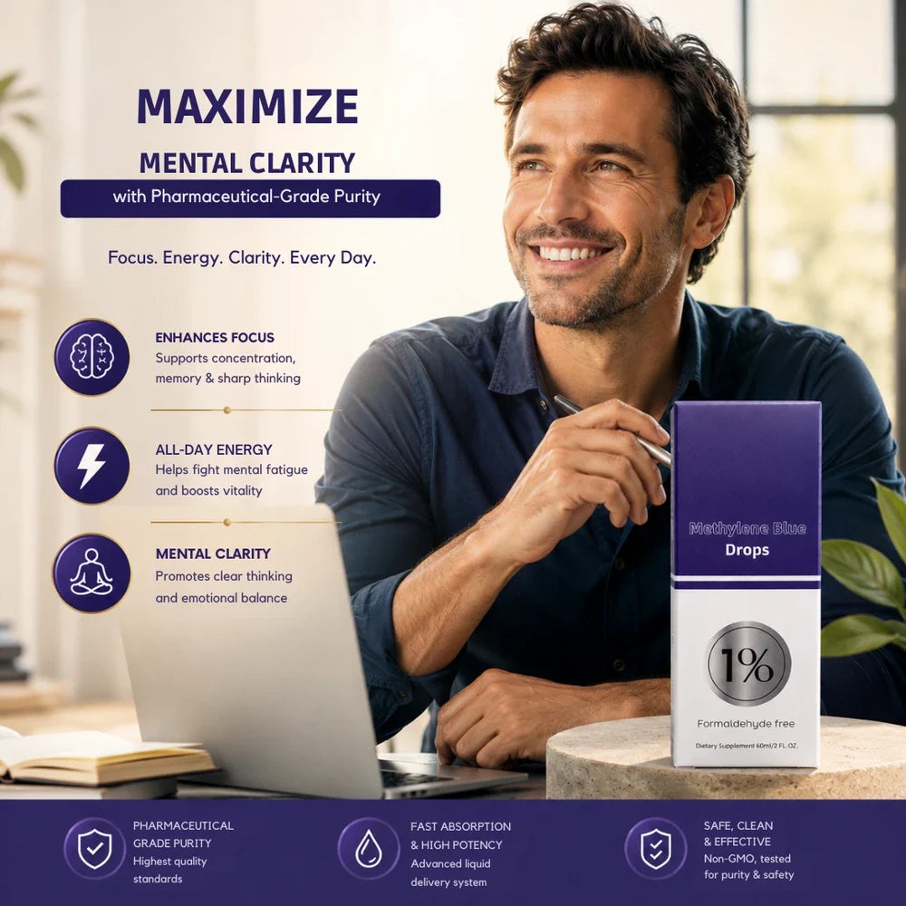 Methylene Blue Mental Clarity and Focus Supplement