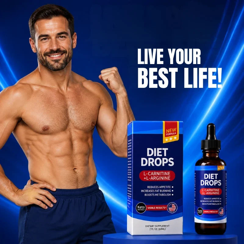 Diet Drops L-Carnitine L-Arginine Fat Burner Supplement