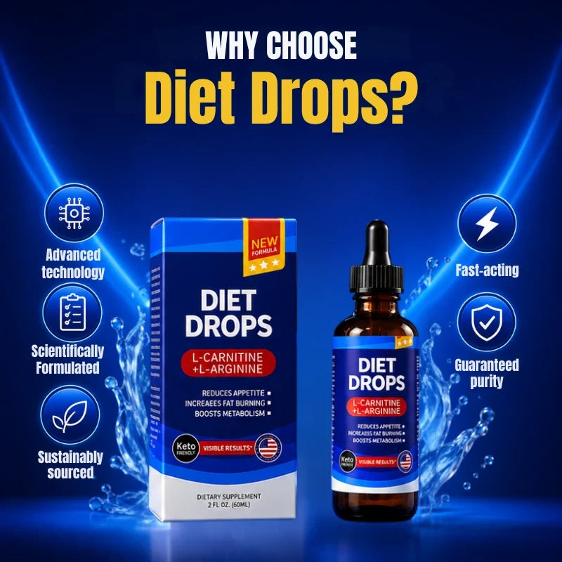 Diet Drops L-Carnitine L-Arginine Fat Burner Supplement