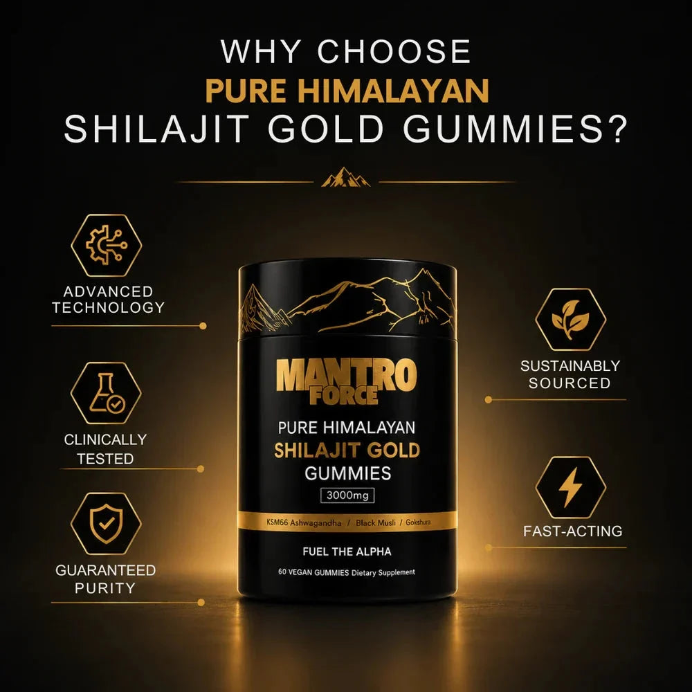 Pure Himalayan Shilajit Vitality Gummies Supplement