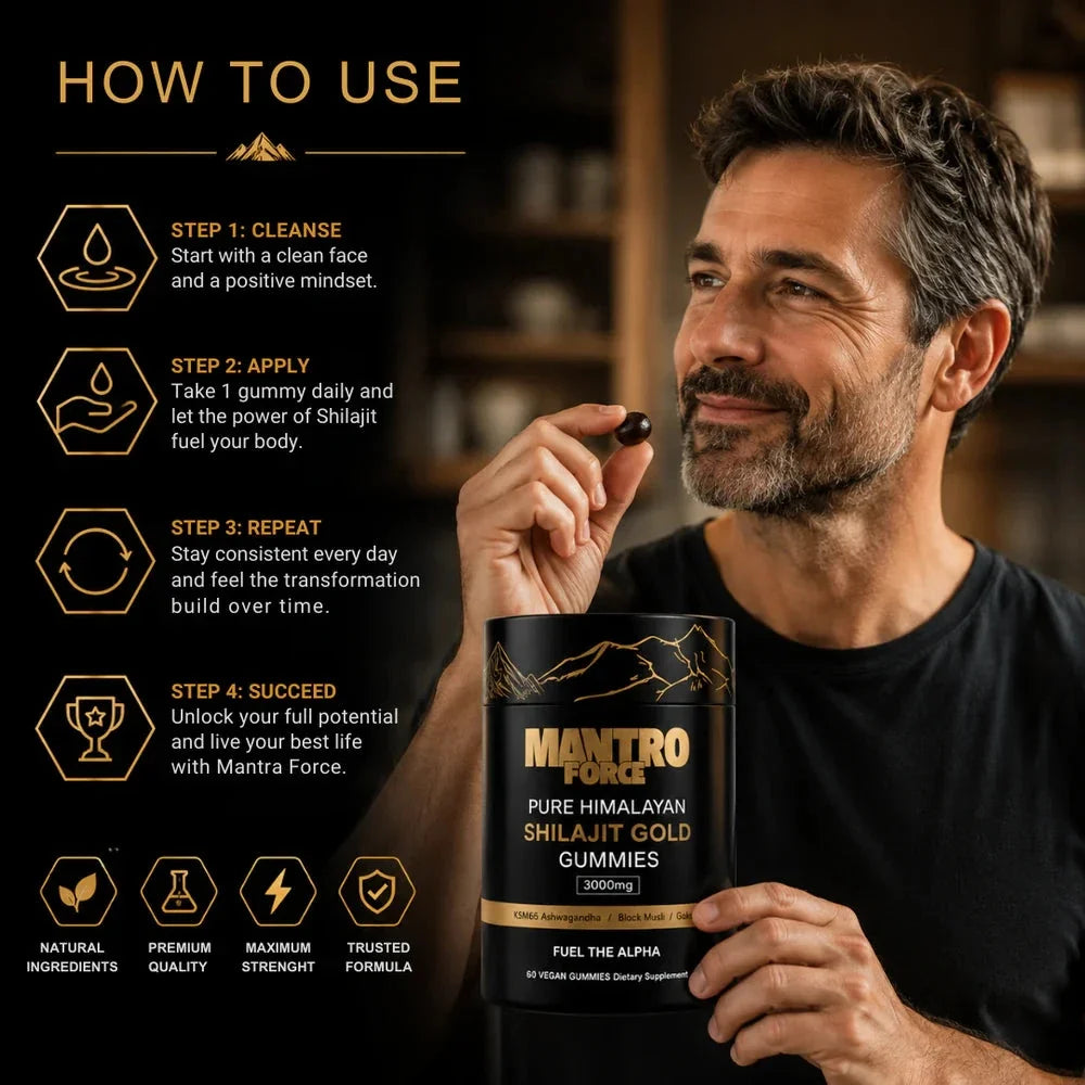 Pure Himalayan Shilajit Vitality Gummies Supplement