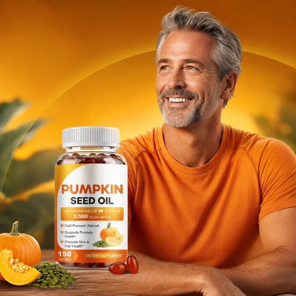 Pumpkin Seed Oil Prostate Health and Hair Growth Supplement