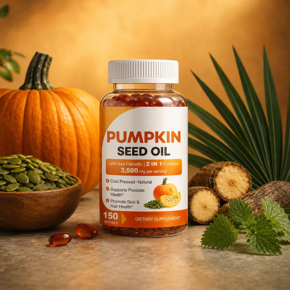 Pumpkin Seed Oil Prostate Health and Hair Growth Supplement