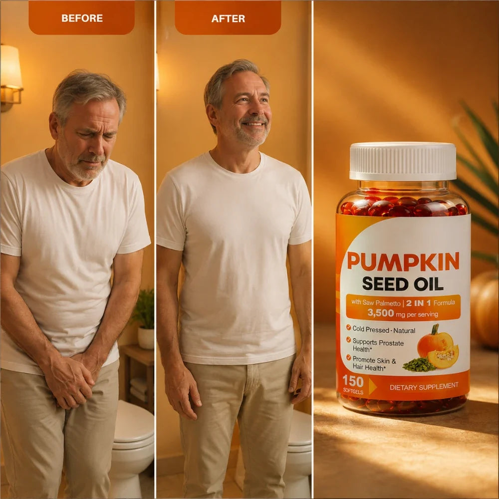 Pumpkin Seed Oil Prostate Health and Hair Growth Supplement