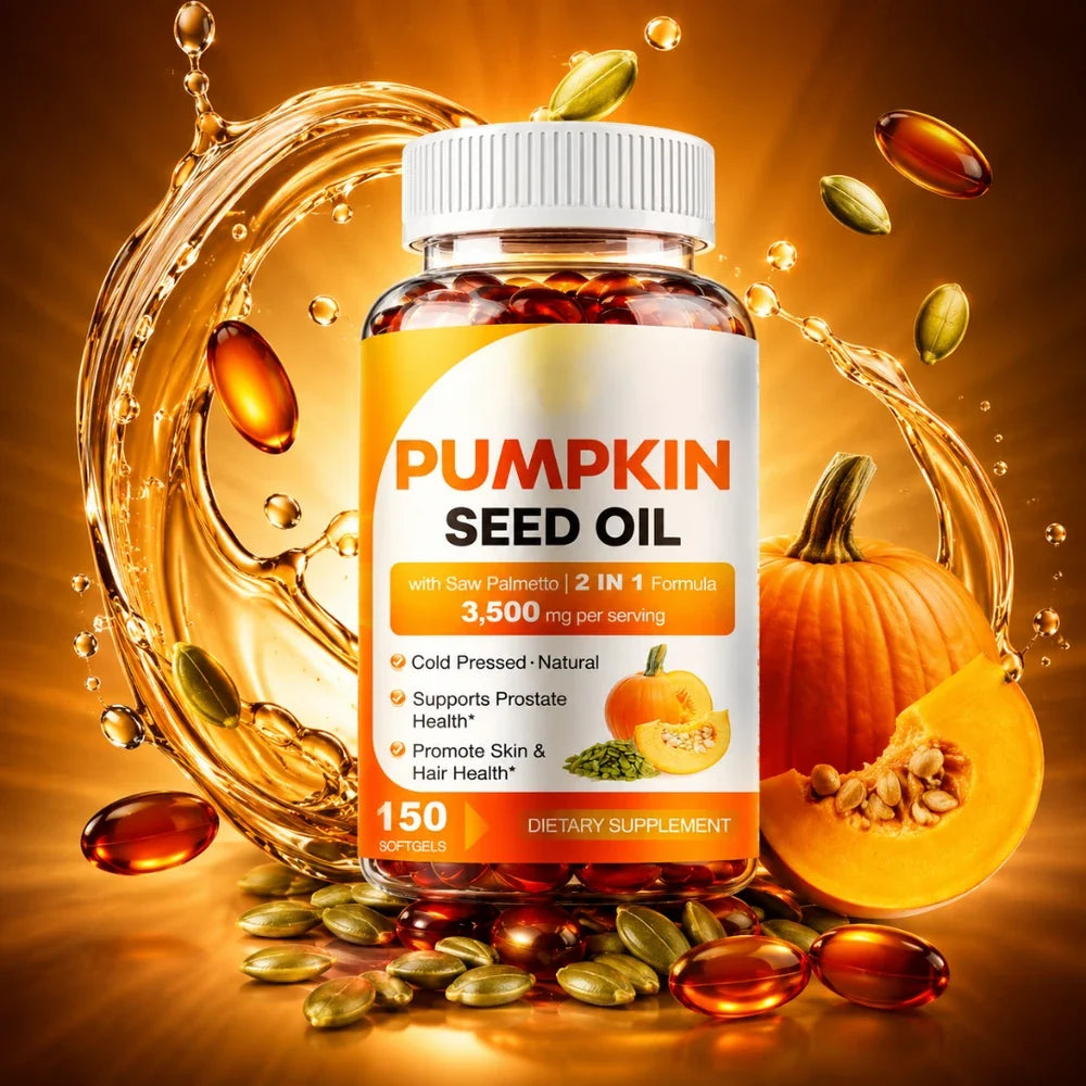 Pumpkin Seed Oil Prostate Health and Hair Growth Supplement