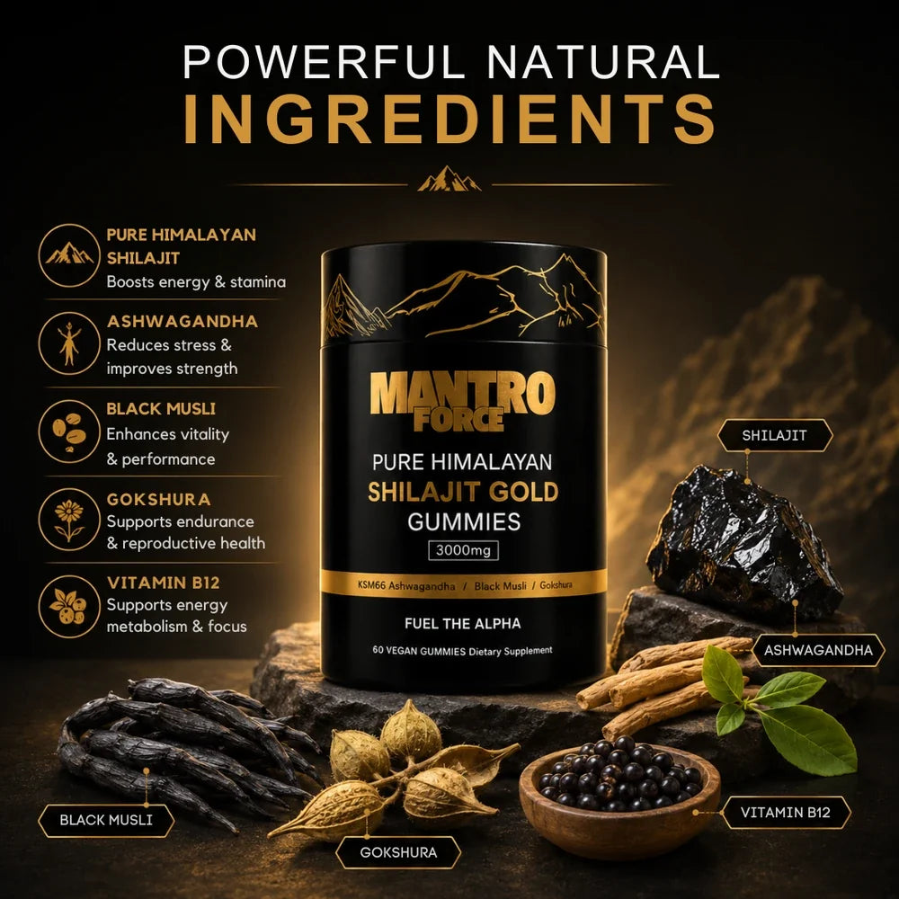Pure Himalayan Shilajit Gold Gummies Supplement
