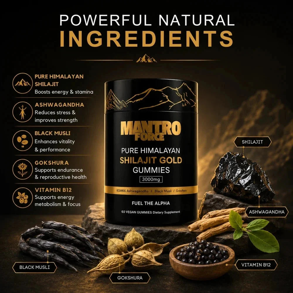 Pure Himalayan Shilajit Gold Gummies Supplement