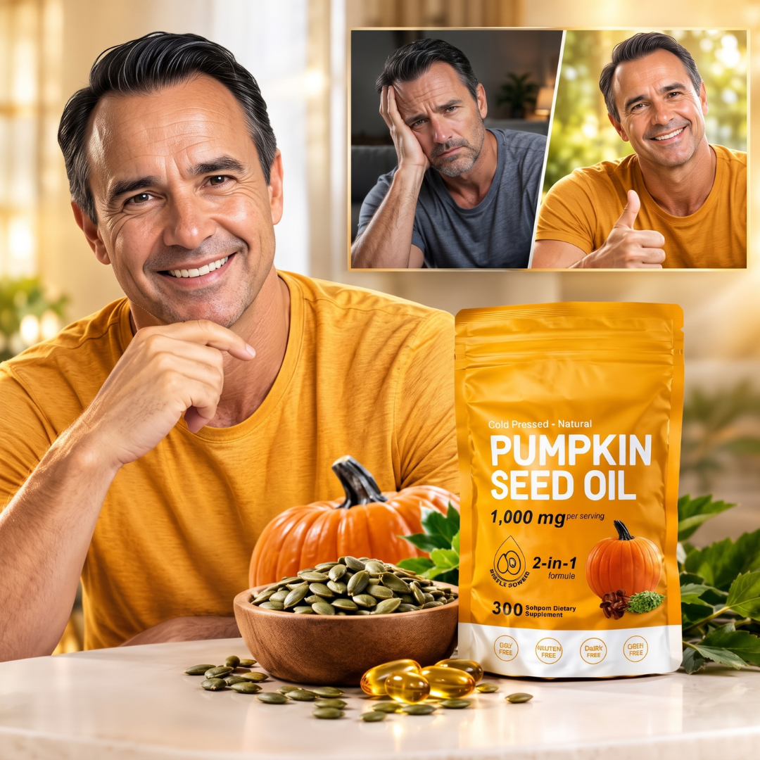 Pumpkin Seed Oil Softgel Capsules for Hair and Urinary Health
