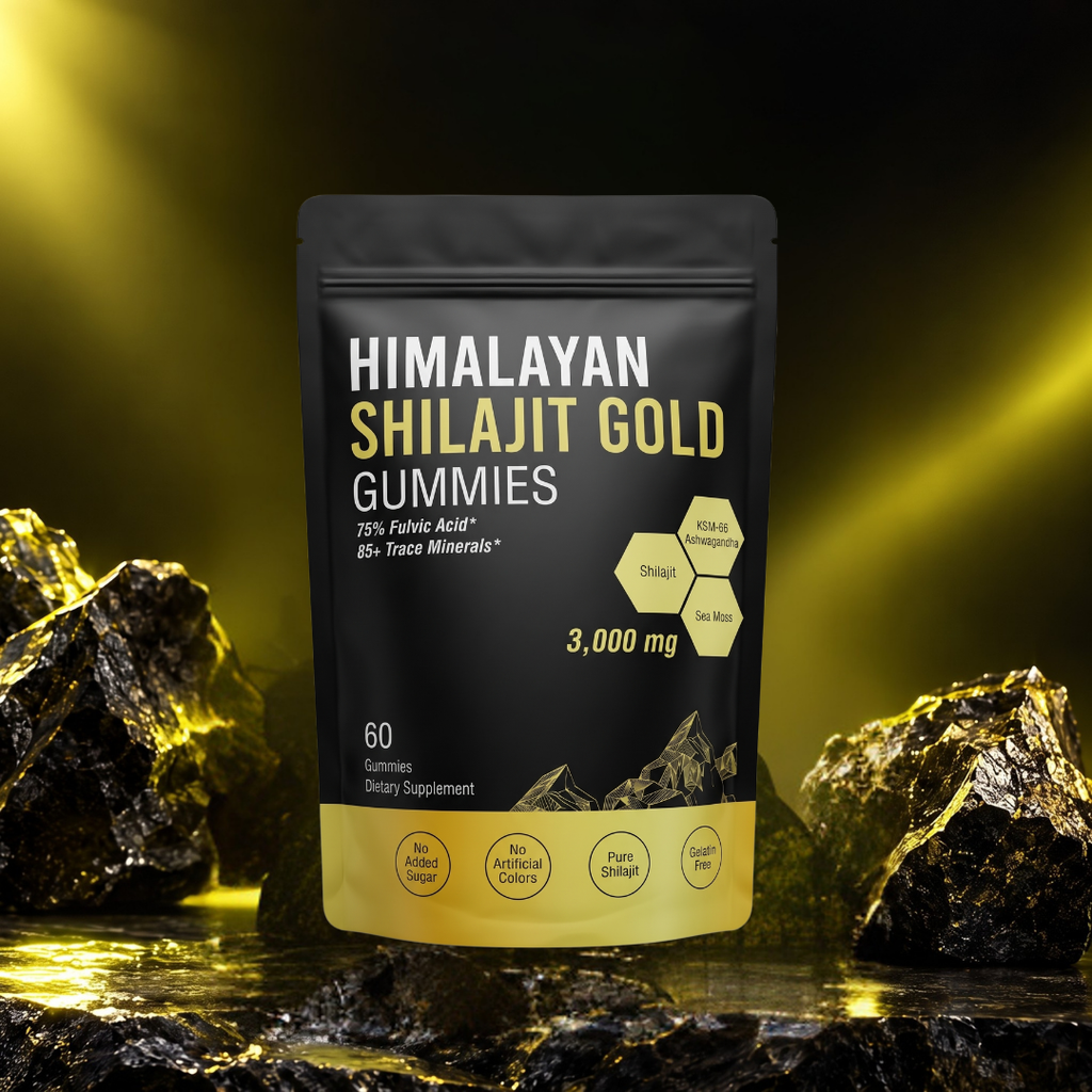 Himalayan Shilajit Gold Energy Mental Clarity Supplement Gummies