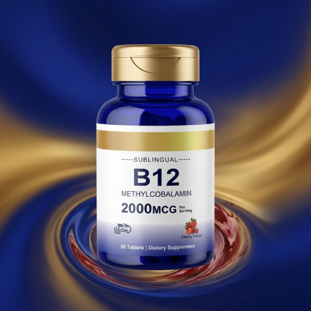 Methylcobalamin B12 Dietary Supplement Capsules for Energy Support