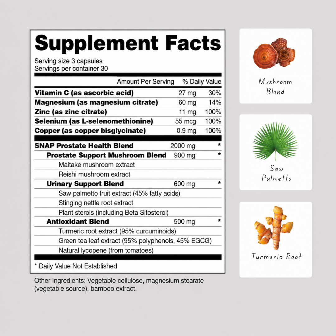 Prostate Health Capsules Vitality Supplement