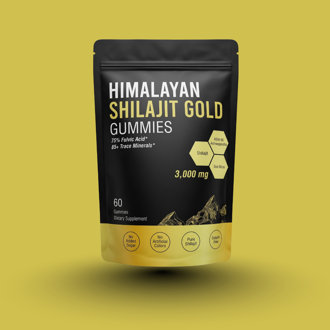 Himalayan Shilajit Gold Energy Mental Clarity Supplement Gummies
