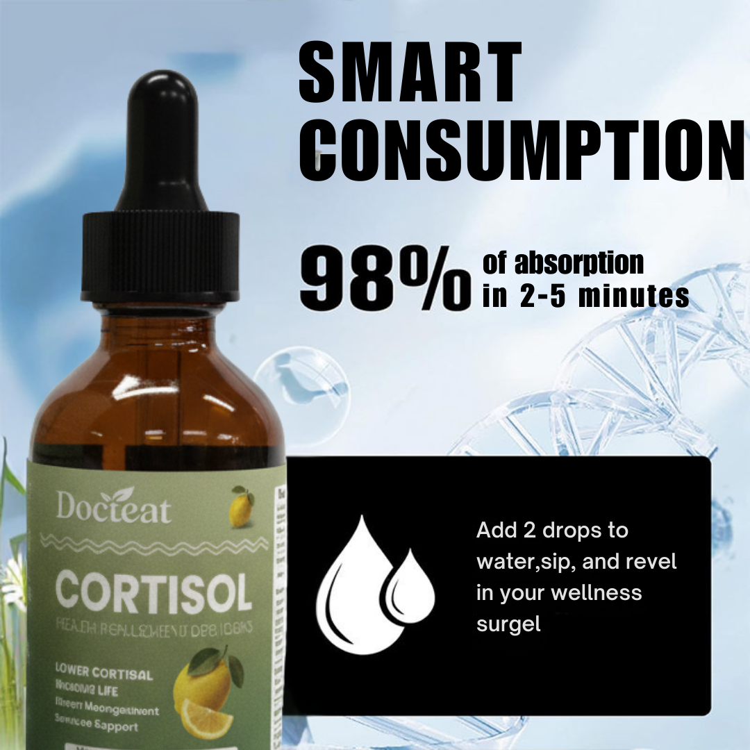 Cortisol Health Supplement Liquid Drops for Daily Stress Control