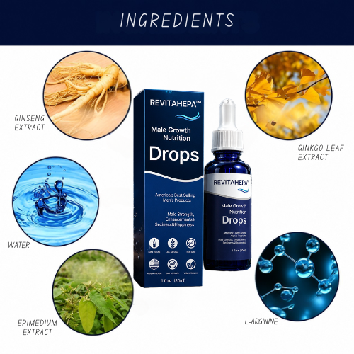 Male Growth Nutrition Drops Vitality Supplement