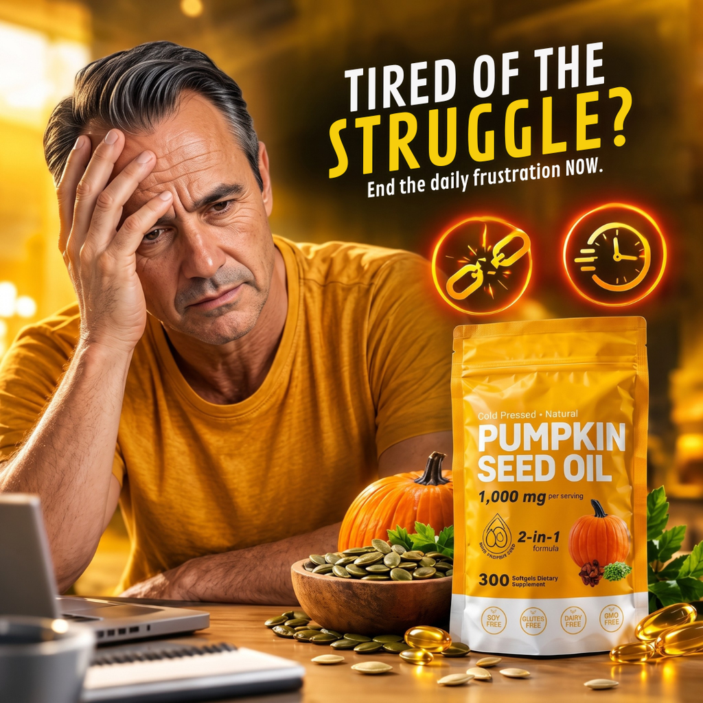 Pumpkin Seed Oil Softgel Capsules for Hair and Urinary Health
