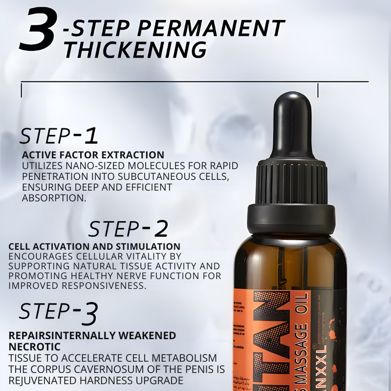 Men's Massage Oil Stamina Supplement