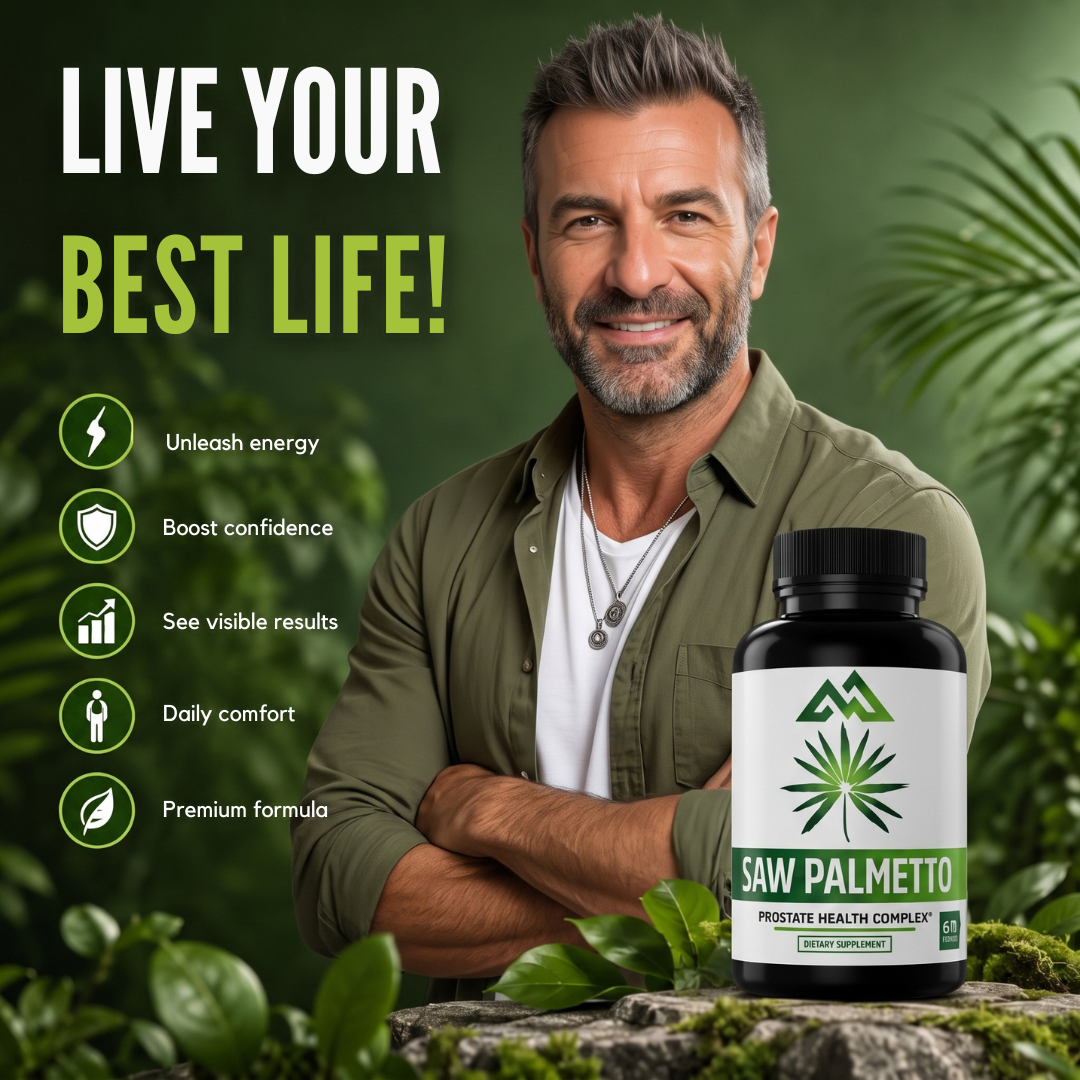 Saw Palmetto Prostate Health Complex for Urinary Flow Support
