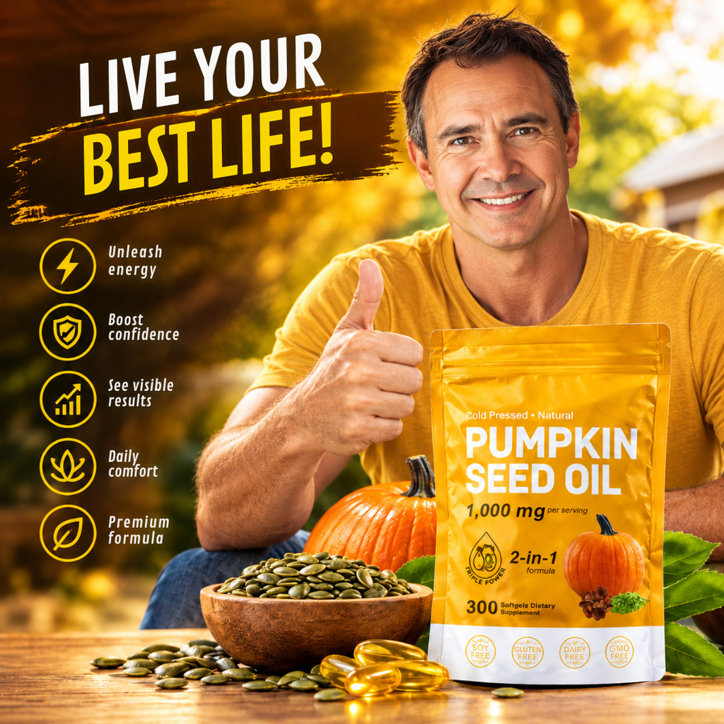 Pumpkin Seed Oil Softgel Capsules for Hair and Urinary Health
