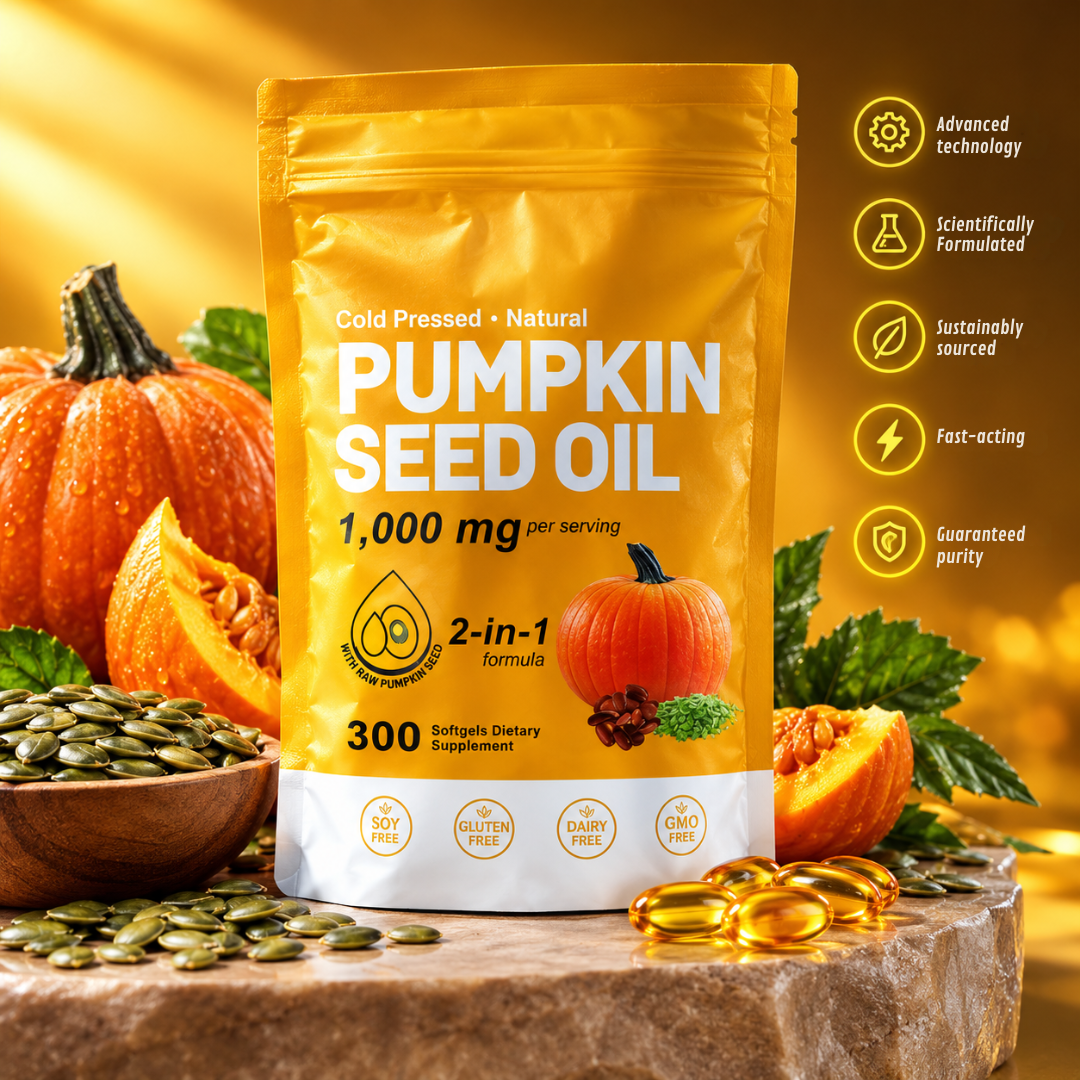 Pumpkin Seed Oil Softgel Capsules for Hair and Urinary Health
