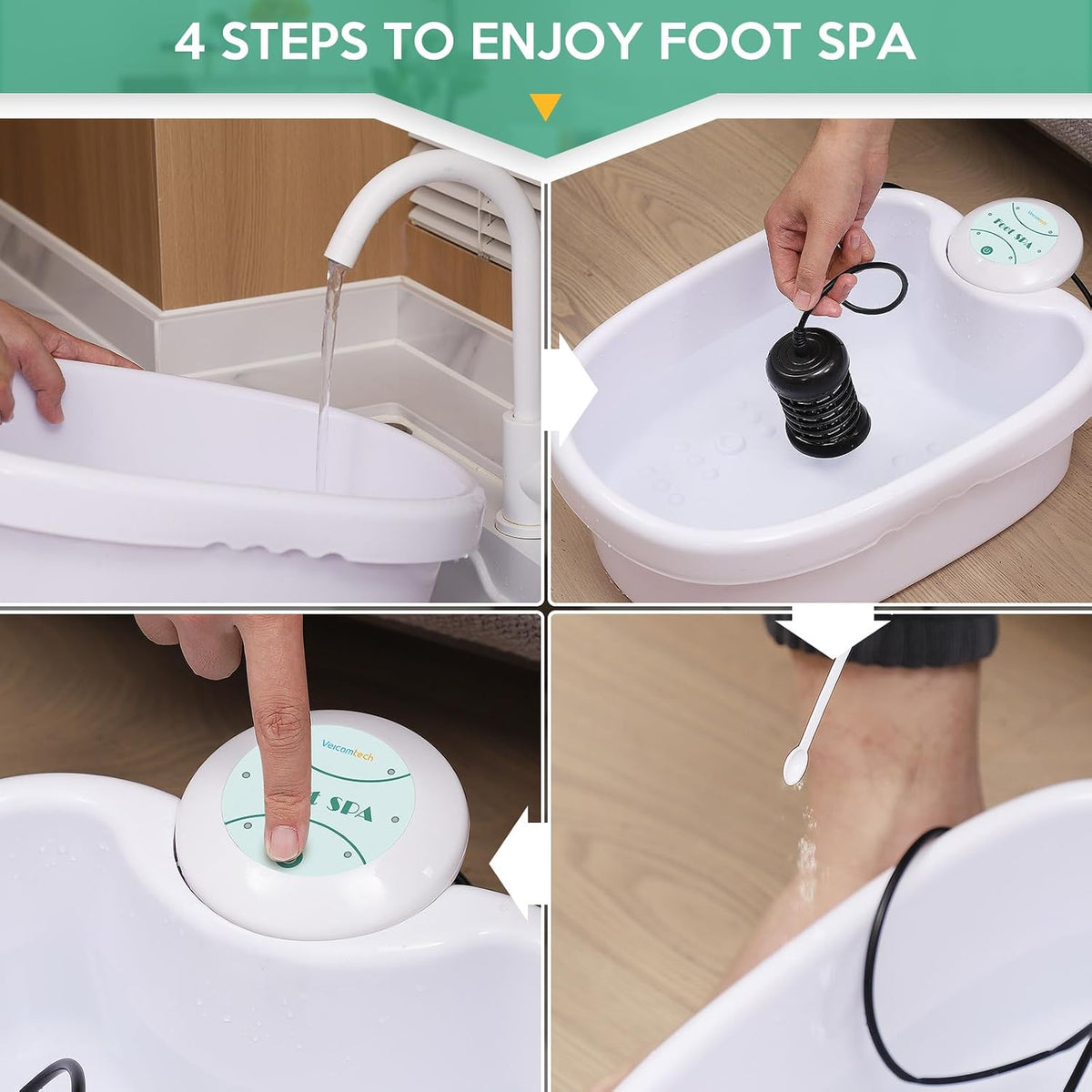 veicomtech Ionic Foot Bath Detox Machine with Basin 802FS
