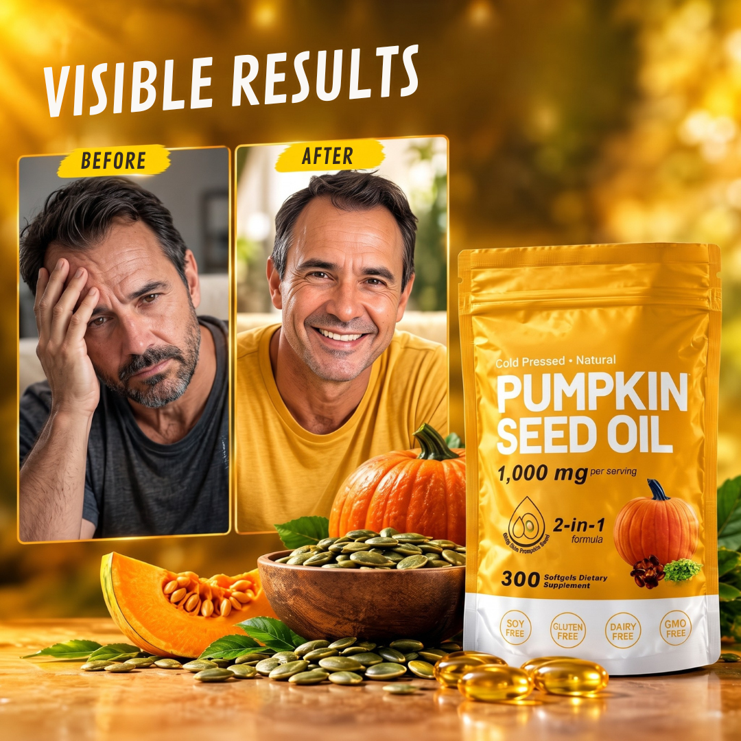 Pumpkin Seed Oil Softgel Capsules for Hair and Urinary Health