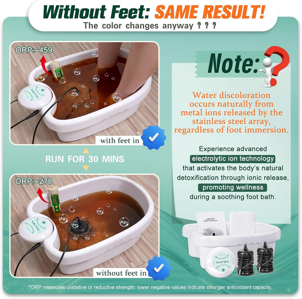 veicomtech Ionic Foot Bath Detox Machine with Basin 802FS