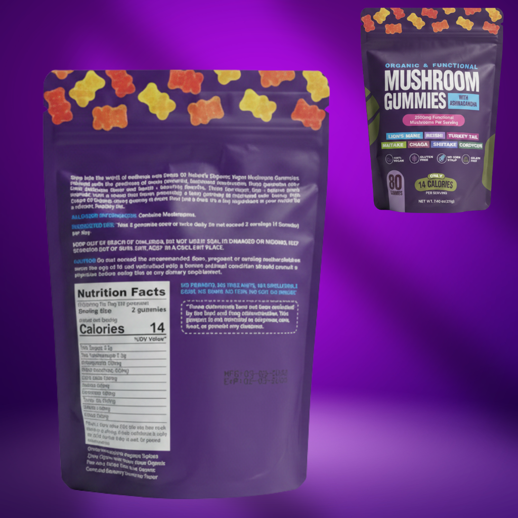Mushroom Focus and Memory Gummies Supplement
