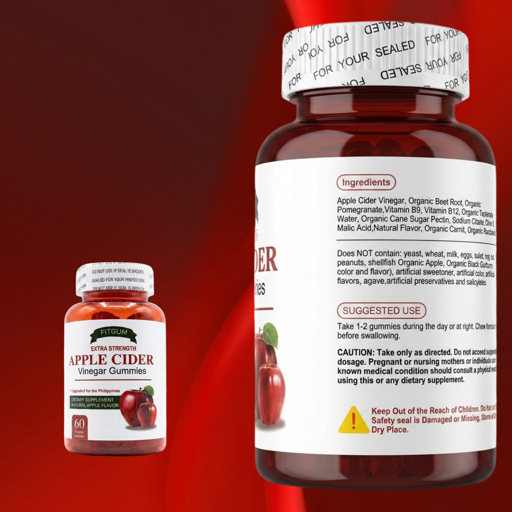Extra Strength Apple Cider Vinegar Gummies Supplement