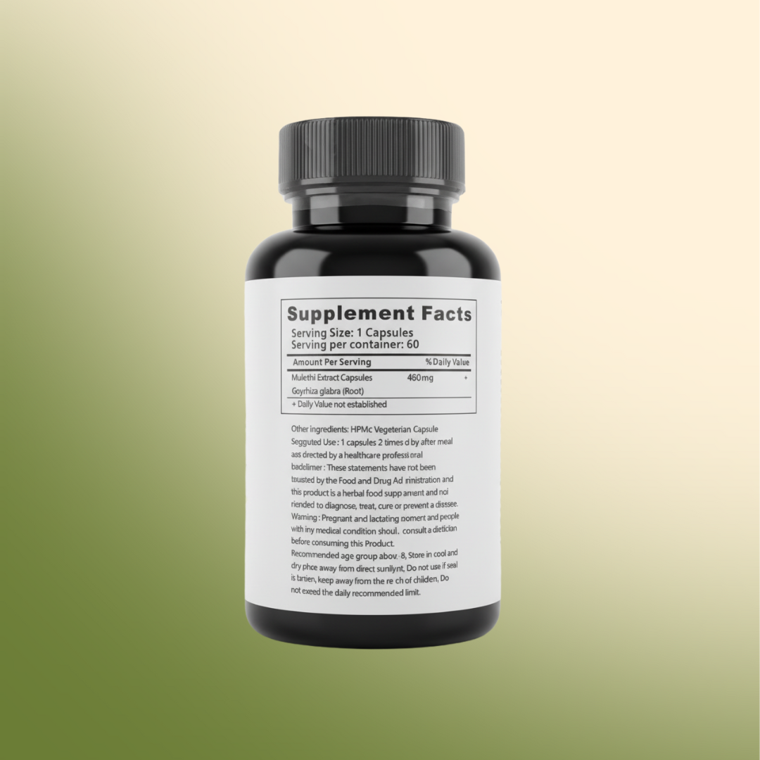Licorice Extract Capsules Vitality Supplement
