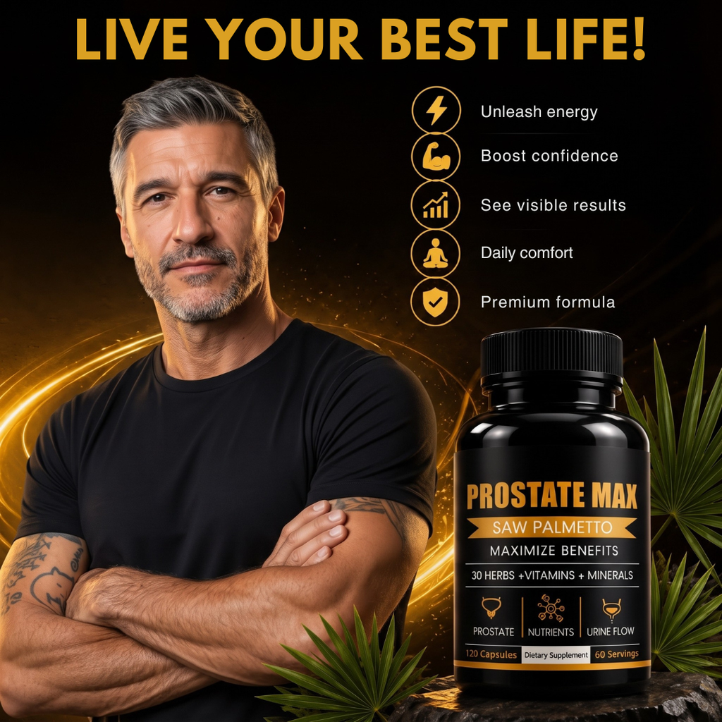 Prostate Max Saw Palmetto Supplement for Healthy Urine Flow Support