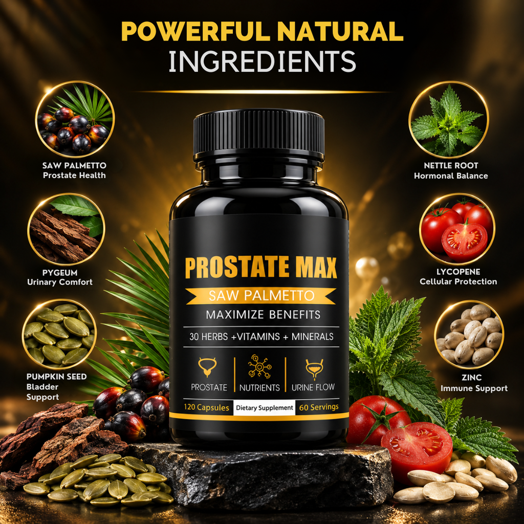 Prostate Max Saw Palmetto Supplement for Healthy Urine Flow Support