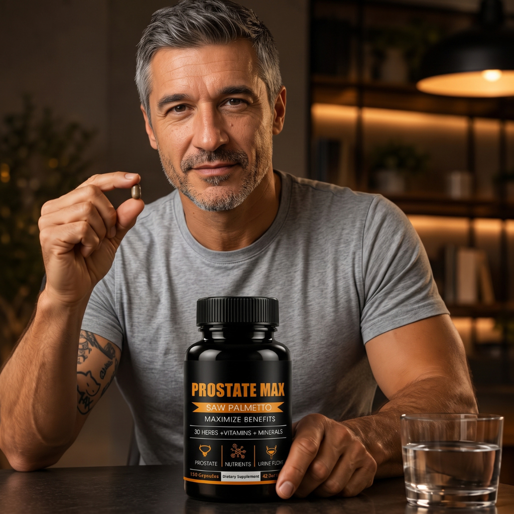 Prostate Max Saw Palmetto Supplement for Healthy Urine Flow Support