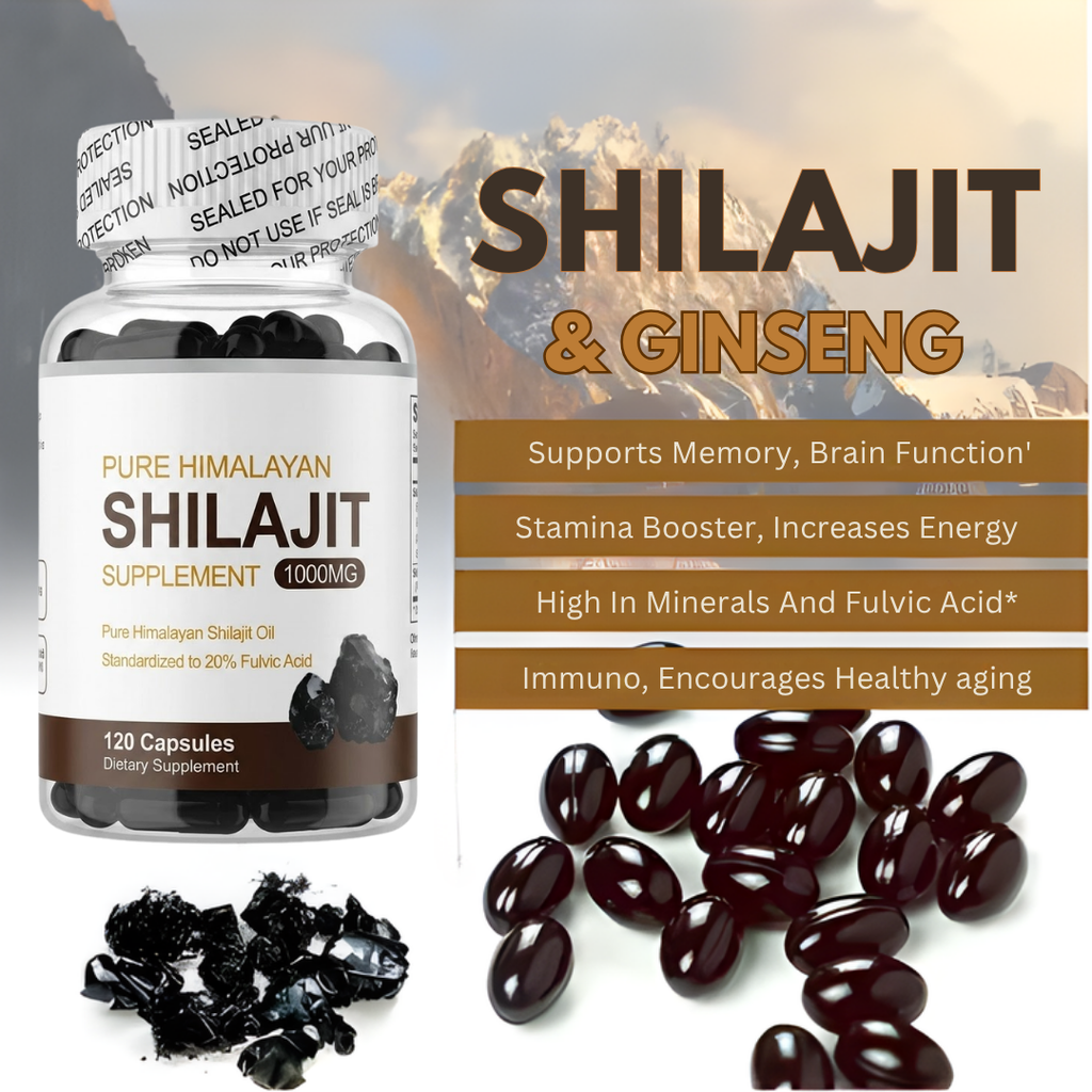 Shilajit Ginseng Stamina Vitality Supplement