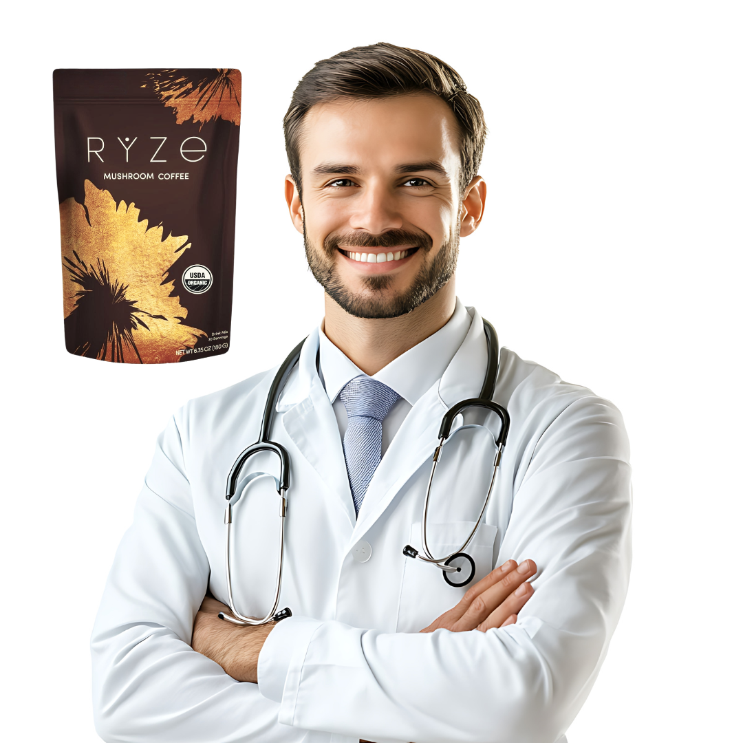 Organic Mushroom Mental Focus Brain Energy Coffee Supplement
