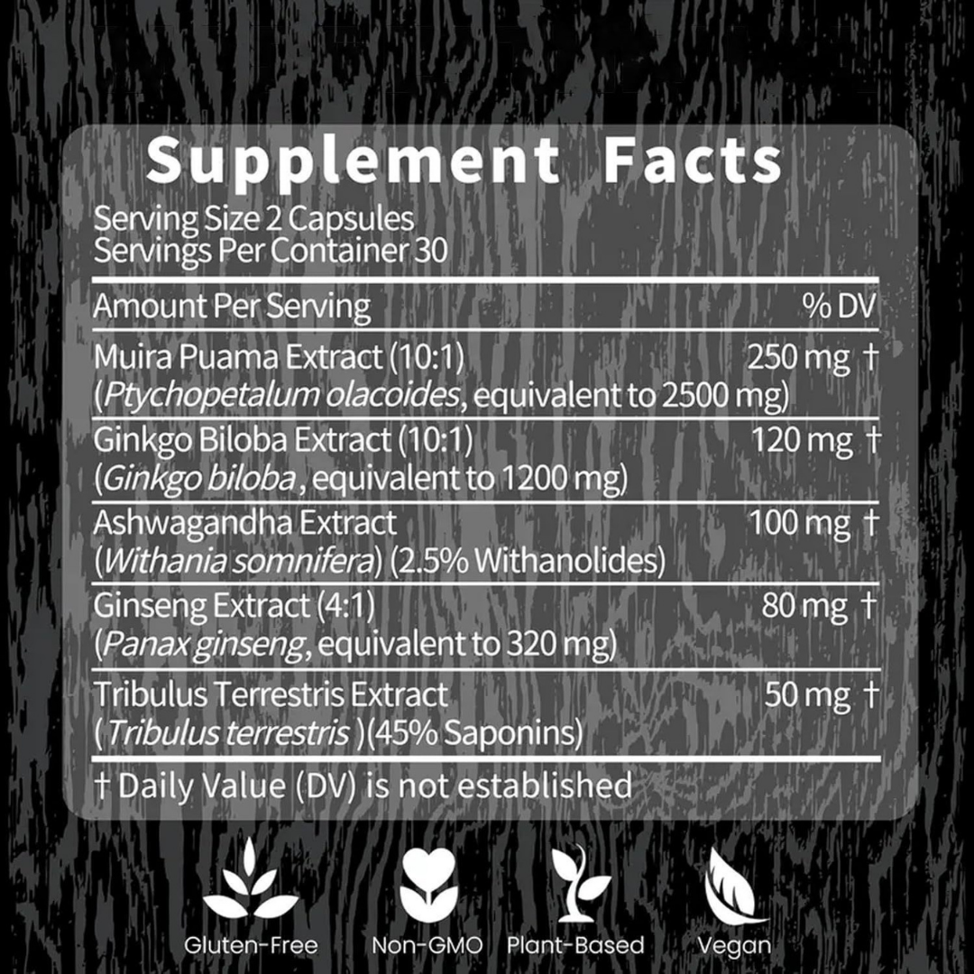Potency Wood Capsules Vitality Supplement