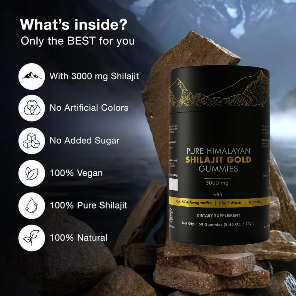 Pure Shilajit Vitality Gummies Supplement