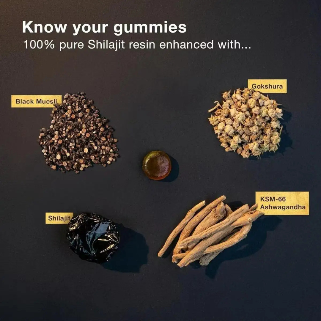 Pure Shilajit Vitality Gummies Supplement