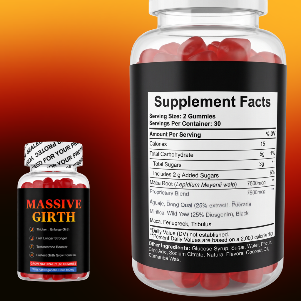 Massive Girth Natural Performance Vitality Supplement
