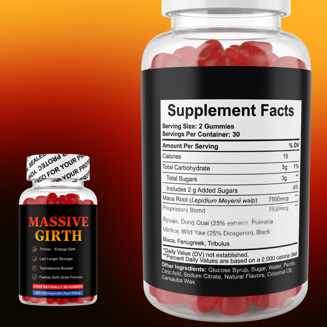 Massive Girth Natural Performance Vitality Supplement