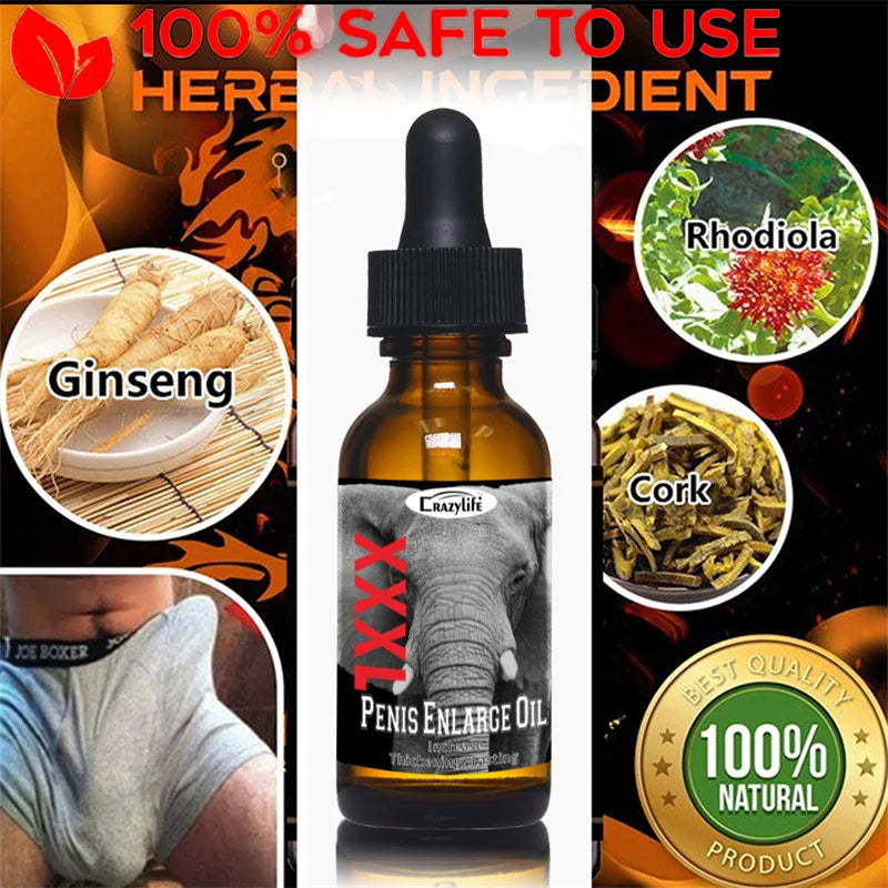 Seceret Glow Men Power Timing Essential Oil Vitality Supplement