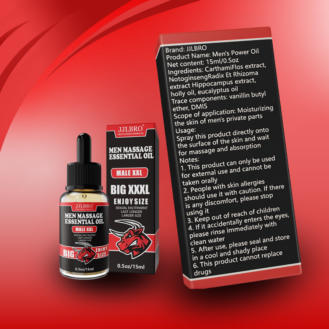 Men Performance Massage Essential Oil Stamina Supplement