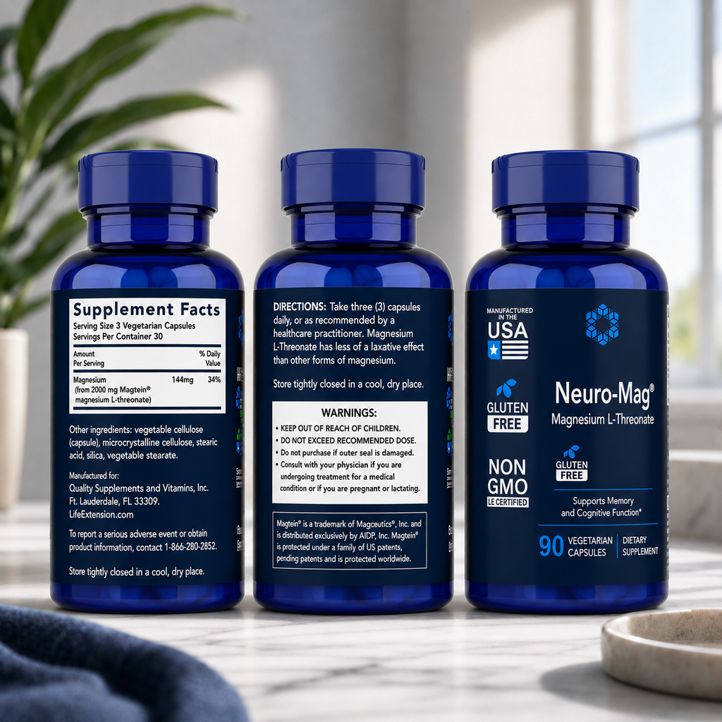 Magnesium L-Threonate Brain Support Supplement