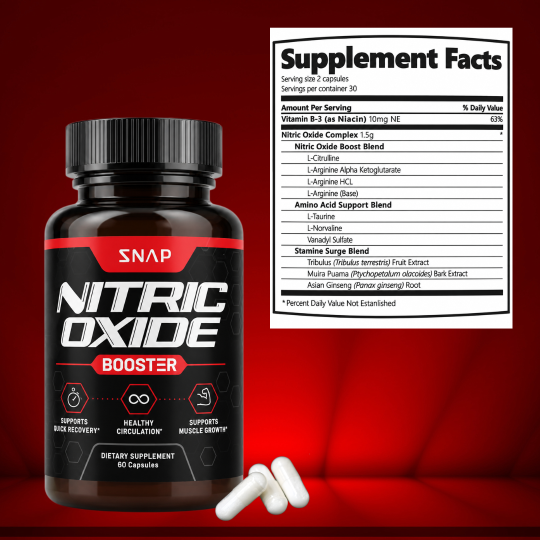 Nitric Oxide Booster Vitality Supplement