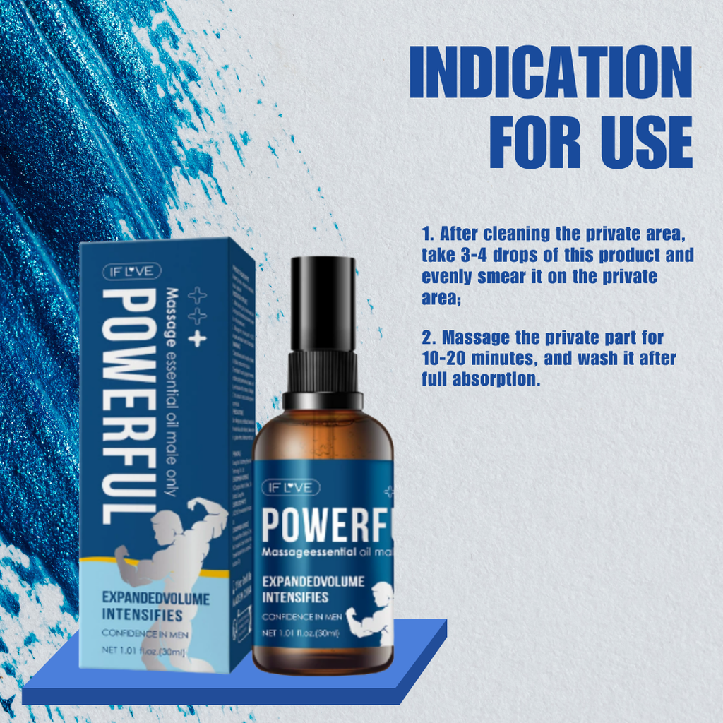 Male Performance Massage Essential Oil Vitality Supplement