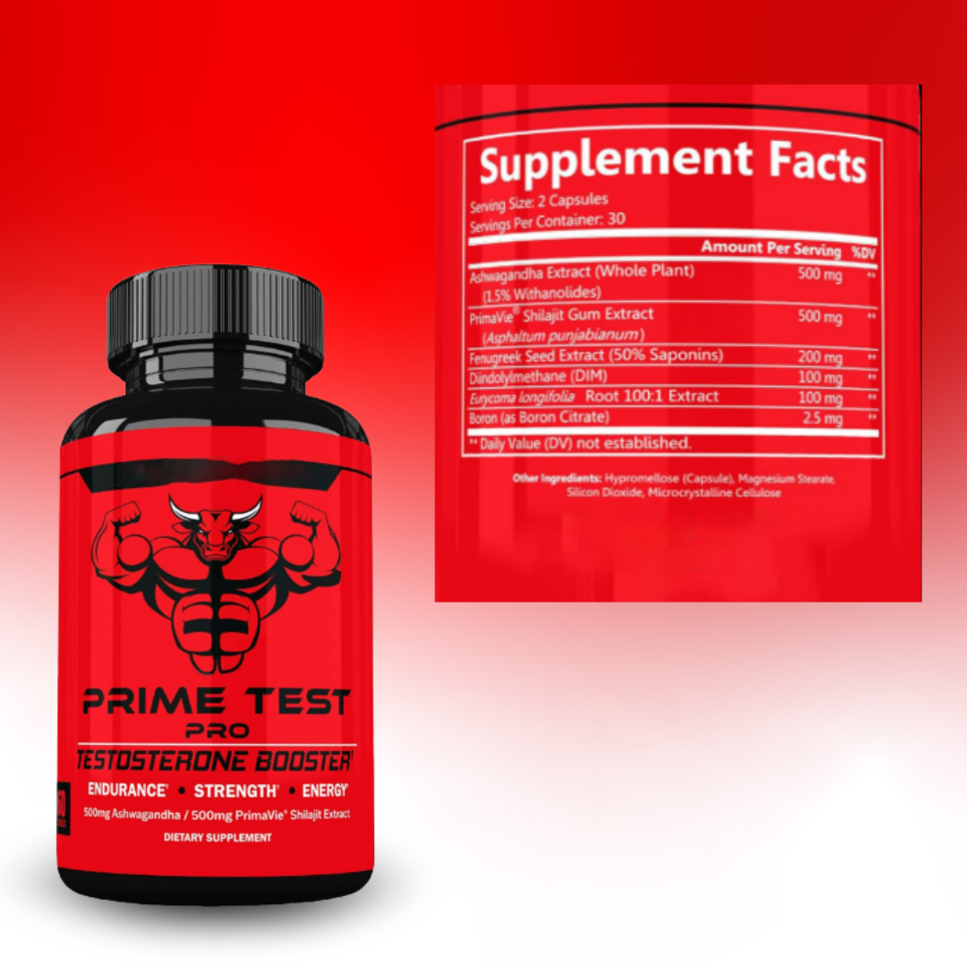 Prime Test Pro Testosterone Booster Vitality Supplement