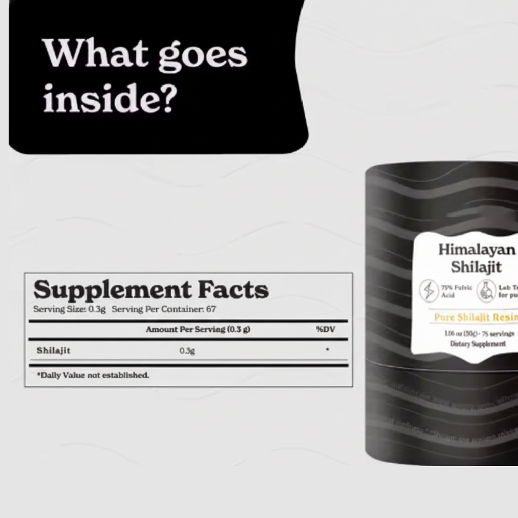 Pure Himalayan Shilajit Resin Vitality Supplement