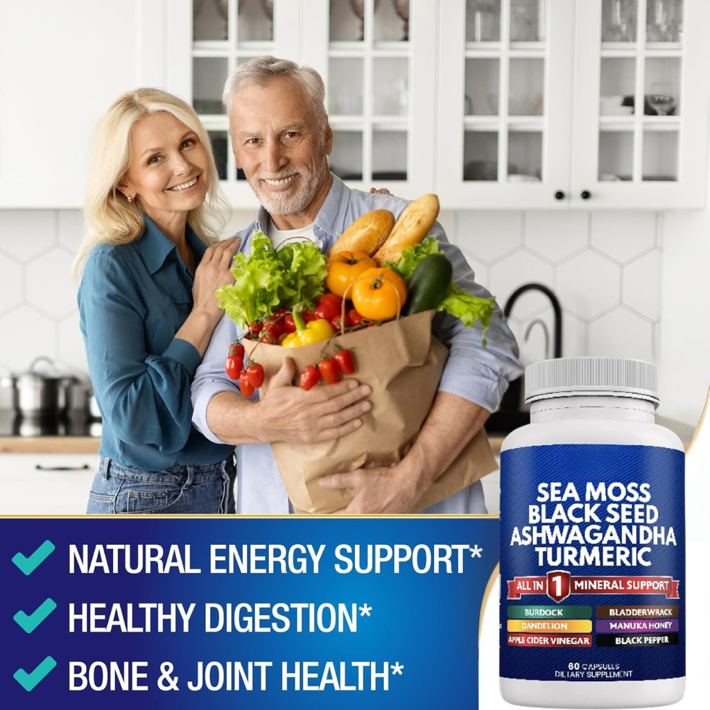Sea Moss Gummies for Male Vitality Energy and Gut Balance