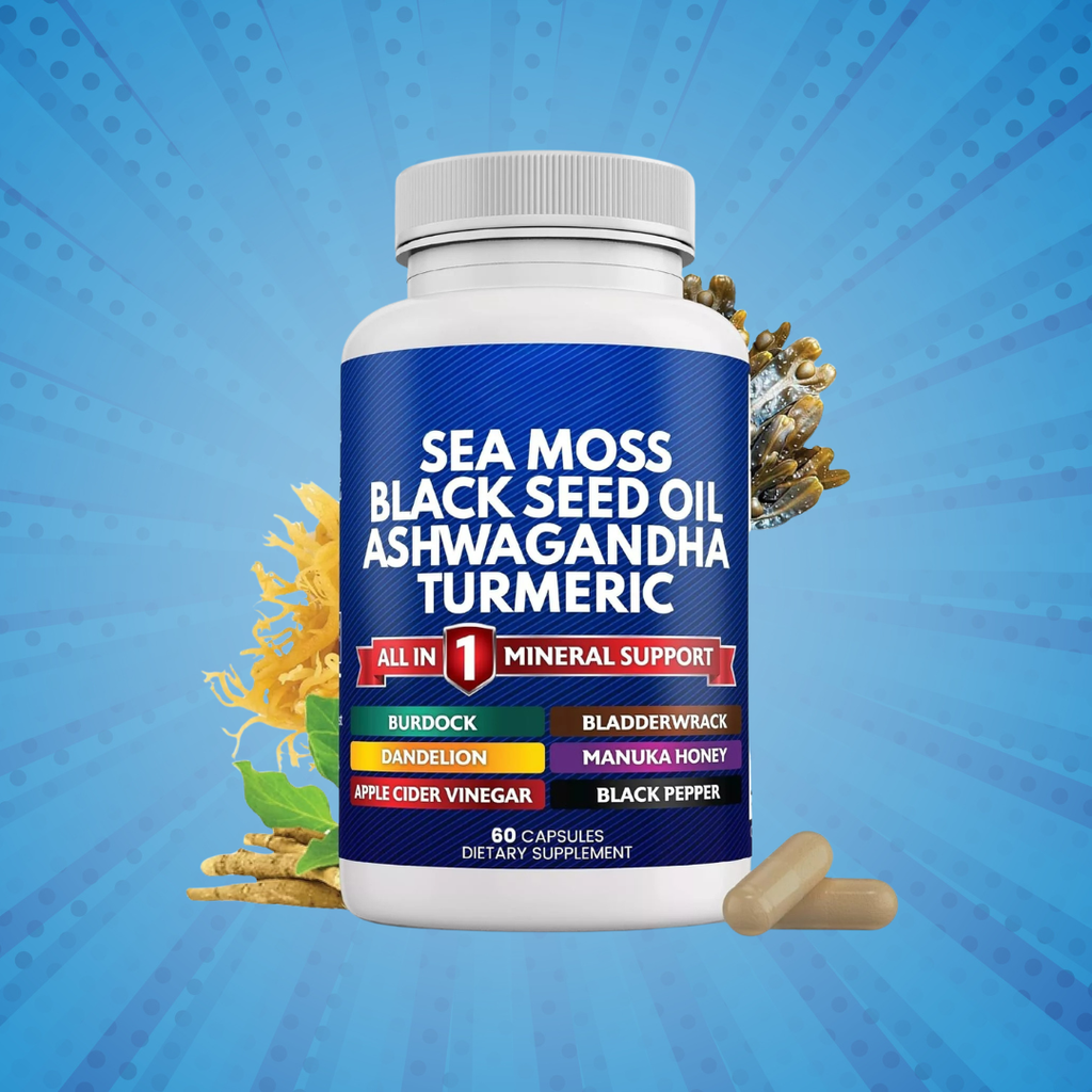 Sea Moss Gummies for Male Vitality Energy and Gut Balance