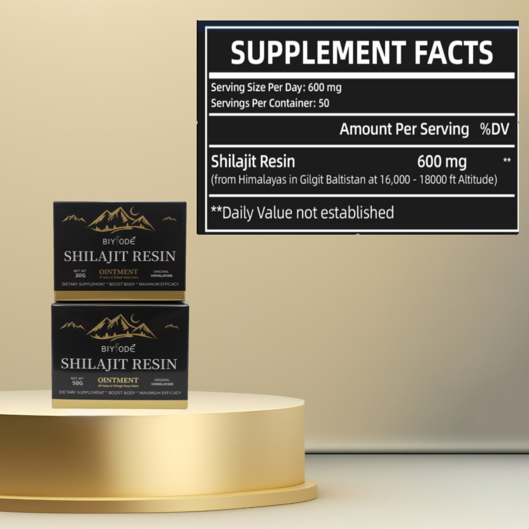 Shilajit Resin Ointment Natural Energy Endurance Supplement